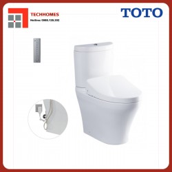 Bàn cầu hai khối TOTO CS818DW11 nắp rửa điện tử WASHLET
