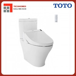 Bàn cầu hai khối TOTO CS818DW6 nắp rửa điện tử WASHLET