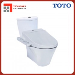 Bàn cầu hai khối TOTO CS819DSW7 nắp rửa điện tử WASHLET