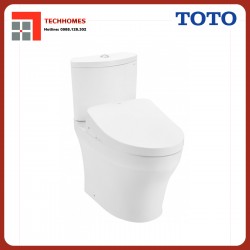 Bàn cầu hai khối TOTO CS838CDW12 nắp rửa điện tử WASHLET