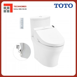 Bàn cầu hai khối TOTO CS838DW6 nắp rửa điện tử WASHLET