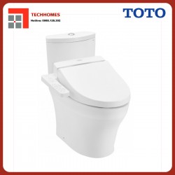 Bàn cầu hai khối TOTO CS838DW7 nắp rửa điện tử WASHLET