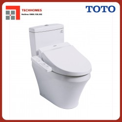 Bàn cầu hai khối TOTO CS945DNW7 nắp rửa điện tử WASHLET