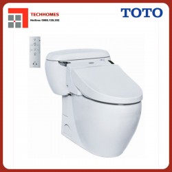 Bàn cầu một khối kèm nắp rửa điện tử WASHLET TOTO MS366W6