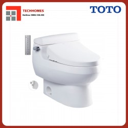 Bàn cầu một khối kèm nắp rửa điện tử WASHLET TOTO MS688W11