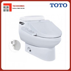 Bàn cầu một khối kèm nắp rửa điện tử WASHLET TOTO MS688W7