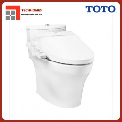 Bàn cầu một khối kèm nắp rửa điện tử WASHLET TOTO MS855DW7