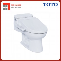 Bàn cầu một khối kèm nắp rửa điện tử WASHLET TOTO MS864W7