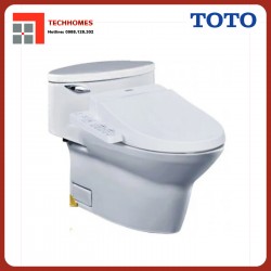 Bàn cầu một khối kèm nắp rửa điện tử WASHLET TOTO MS904W7