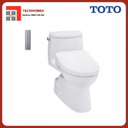 Bàn cầu một khối kèm nắp rửa điện tử WASHLET TOTO MS905W11