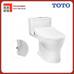 Bàn cầu một khối nắp cơ TOTO MS855DE4