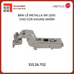 Bản lề giảm chấn cho khung nhôm Hafele – cong nhiều 315.26.702