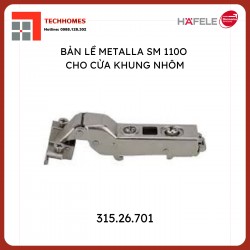 Bản lề giảm chấn cho khung nhôm Hafele – cong vừa 315.26.701
