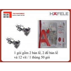 Bản lề Hafele DIY Inox 304 giảm chấn trùm ngoài  315.07.113