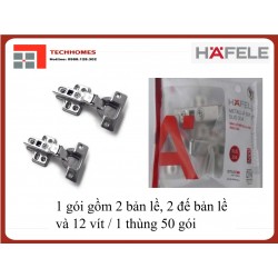 Bản lề Hafele DIY Inox 304 giảm chấn trùm nữa 315.07.114