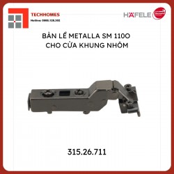 BẢN LỀ KHUNG NHÔM ĐEN CONG 315.26.711 + vít đen
