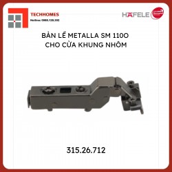 BẢN LỀ KHUNG NHÔM ĐEN LỌT 315.26.712 + vít đen