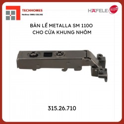 BẢN LỀ KHUNG NHÔM HAFELE 315.26.710 + vít đen