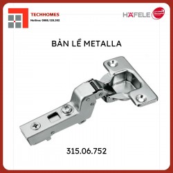 Bản Lề Lọt Lòng Metalla SM 110° Giảm Chấn Hafele 315.06.752 + Đế