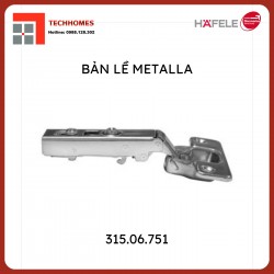 Bản Lề Trùm Nửa Metalla SM 110° Giảm Chấn Hafele 315.06.751 + Đế