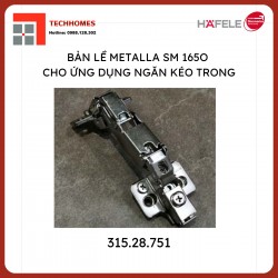 Bản Lề Trùm Nửa Metalla SM 165º Hafele 315.28.751
