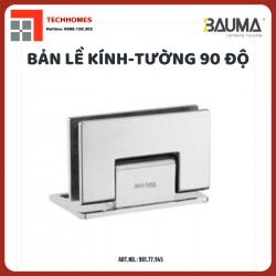 Bản lề tường kính 90 độ inox bóng (304) BAUMA -981.77.945