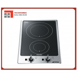 BẾP ĐIỆN TỪ, 2 VÙNG NẤU, SMEG CLASSICA, 30CM
