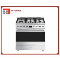BẾP NẤU KÈM LÒ NƯỚNG CÓ MẶT BẾP GAS SMEG CLASSIC, 90CM