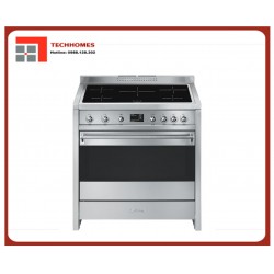 BẾP NẤU KÈM LÒ NƯỚNG CÓ MẶT BẾP TỪ SMEG CLASSIC, 90CM