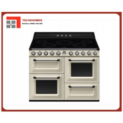 BẾP NẤU KÈM LÒ NƯỚNG CÓ MẶT BẾP TỪ SMEG VICTORIA, 110CM VÀNG