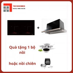 Bếp từ 2 vùng nấu 536.61.857 + Máy hút mùi Hafele 533.87.798