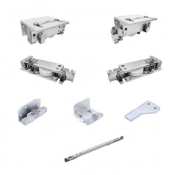 Bộ bánh xe treo cho cửa trượt trùm ngoài 3 cánh, 7302906