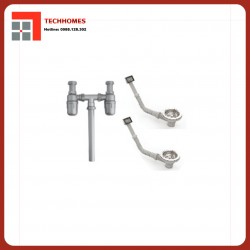 Bộ đựng chất thải, cho 2 bồn rửa bát (2 bên tràn)
