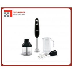 Bộ máy xay cầm tay Smeg 50's Style, SMF03BLEU Full Color - Màu Đen