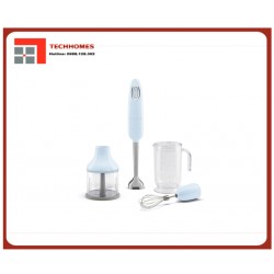 Bộ máy xay cầm tay Smeg 50's Style, SMF03PBEU Full Color - Màu xanh dương pastel