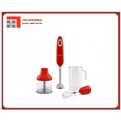 Bộ máy xay cầm tay Smeg 50's Style, SMF03RD Full Color - Màu Đỏ