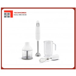 Bộ máy xay cầm tay Smeg 50's Style, SMF03WHEU Full Color - Màu Trắng