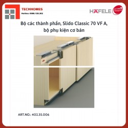 Bộ phụ kiện cho cửa trượt thẳng 3 cánh Hafele 402.35.006