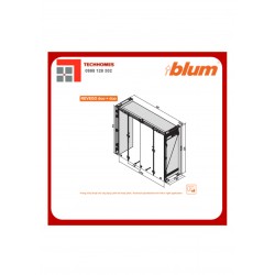 Bộ ray trượt REVEGO duo, NL=525 mm, bên phải 802P525D.R3 - 6783825