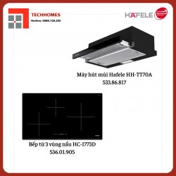 Combo thiết bị bếp từ 3 vùng nấu và hút mùi âm tủ Hafele 732.05.633