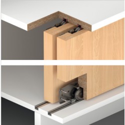 CỬA TRƯỢT TỦ HAFELE SLIDO F-LINE18 50A 401.30.016