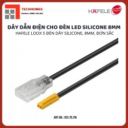 Dây dẫn điện cho đèn LED dây Silicone Hafele Loox5 rộng 8mm 833.70.316
