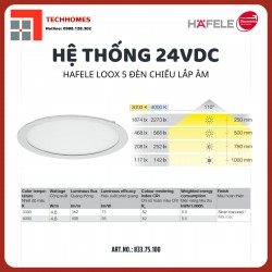 Đèn led hafele 24V 3000K 833.75.100