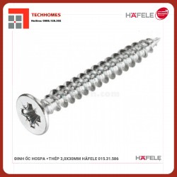 ĐINH ỐC HOSPA =THÉP 3,0X30MM HÄFELE 015.31.586