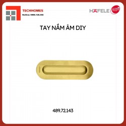  DIY Tay nắm âm 150x50mm – Màu đồng bóng PVD Hafele 489.72.143