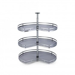 Giá kệ góc treo đồ 3 tầng xoay 360 độ VICKINI 18229.800 GRPR