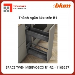 Gia vị Blum SPACE TWIN MERIVOBOX R1-R2,rộng 150-300mm,1165257,xám đậm