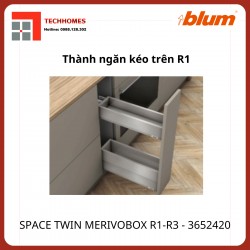 Gia vị Blum SPACE TWIN MERIVOBOX R1-R3,rộng 150-300mm,3652420,xám đậm
