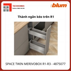 Gia vị Blum SPACE TWIN MERIVOBOX R1-R3,rộng 150-300mm,4875077, xám nhạt
