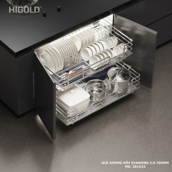 GIÁ XOONG NỒI HIGOLD DIAMOND 2.0 700MM 301532